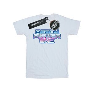 Ready Player One Mens Gradient Logo T-Shirt / White